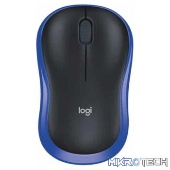 Logitech M185 Wireless Optical Ambidextrous Office Mouse  Blue